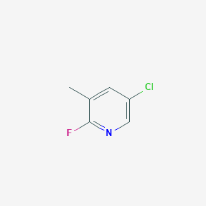 molecular formula C6H5ClFN B1461803 5-氯-2-氟-3-甲基吡啶 CAS No. 375368-84-6