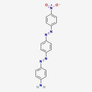 4-[(E)-{4-[(E)-(4-Nitrophenyl)diazenyl]phenyl}diazenyl]aniline