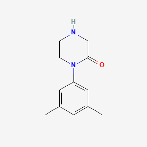 molecular formula C12H16N2O B1461805 1-(3,5-Dimethylphenyl)piperazin-2-one CAS No. 880361-76-2