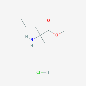 molecular formula C7H16ClNO2 B1461808 Methyl 2-amino-2-methylpentanoate hydrochloride CAS No. 179485-45-1