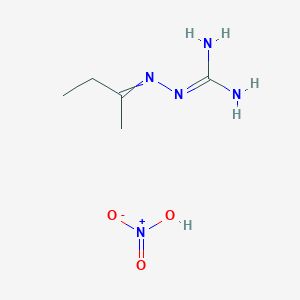 molecular formula C5H13N5O3 B14618089 2-(Butan-2-ylideneamino)guanidine;nitric acid CAS No. 60798-84-7