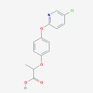 Propanoic acid, 2-[4-[(5-chloro-2-pyridinyl)oxy]phenoxy]-