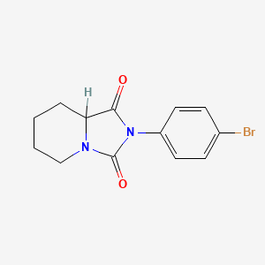 2-(4-Bromophenyl)tetrahydroimidazo[1,5-a]pyridine-1,3(2h,5h)-dione