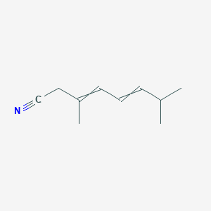 molecular formula C10H15N B14618110 3,7-Dimethylocta-3,5-dienenitrile CAS No. 57692-02-1