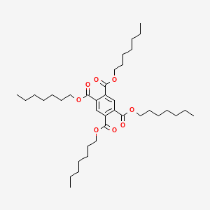 molecular formula C38H62O8 B14618118 Tetraheptyl benzene-1,2,4,5-tetracarboxylate CAS No. 59262-82-7