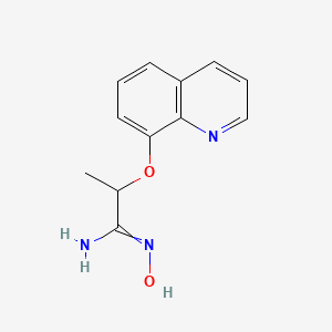 N'-Hydroxy-2-[(quinolin-8-yl)oxy]propanimidamide