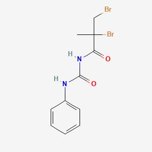 2,3-Dibromo-2-methyl-N-(phenylcarbamoyl)propanamide