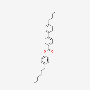 molecular formula C30H36O2 B14618228 4-Hexylphenyl 4'-pentyl[1,1'-biphenyl]-4-carboxylate CAS No. 59748-23-1