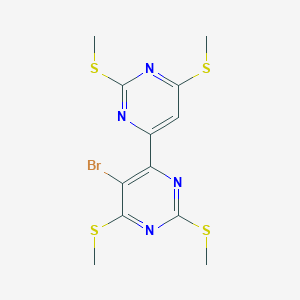 4,4'-Bipyrimidine, 5-bromo-2,2',6,6'-tetrakis(methylthio)-