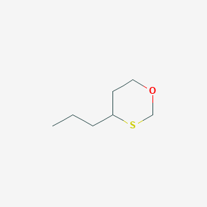 molecular formula C7H14OS B14618252 4-Propyl-1,3-oxathiane CAS No. 59323-75-0