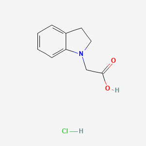 molecular formula C10H12ClNO2 B1461826 2-(Indolin-1-yl)acetic acid hydrochloride CAS No. 1094607-31-4