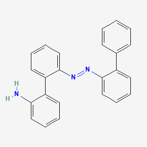 molecular formula C24H19N3 B14618289 2'-[(E)-([1,1'-Biphenyl]-2-yl)diazenyl][1,1'-biphenyl]-2-amine CAS No. 60595-30-4