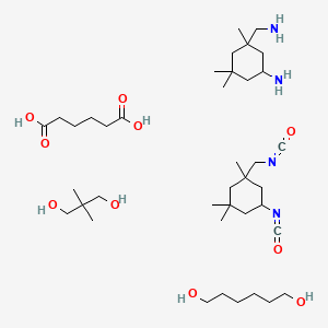 3-(Aminomethyl)-3,5,5-trimethylcyclohexan-1-amine;2,2-dimethylpropane-1,3-diol;hexanedioic acid;hexane-1,6-diol;5-isocyanato-1-(isocyanatomethyl)-1,3,3-trimethylcyclohexane