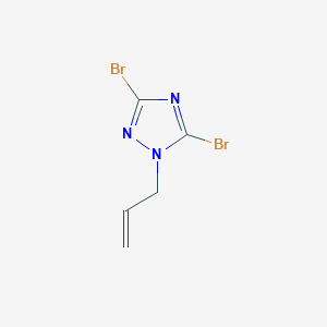 molecular formula C5H5Br2N3 B1461831 1-Allyl-3,5-dibromo-1H-1,2,4-triazole CAS No. 294852-99-6