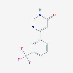 molecular formula C11H7F3N2O B1461834 6-[3-(三氟甲基)苯基]-4-嘧啶醇 CAS No. 400087-19-6