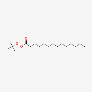 molecular formula C18H36O3 B14618348 Tetradecaneperoxoic acid tert-butyl ester CAS No. 59710-71-3