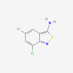 2,1-Benzisothiazol-3-amine, 5,7-dichloro-