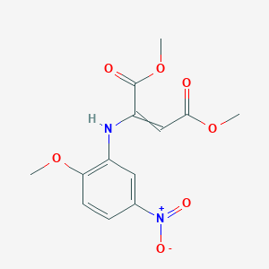 Dimethyl 2-(2-methoxy-5-nitroanilino)but-2-enedioate