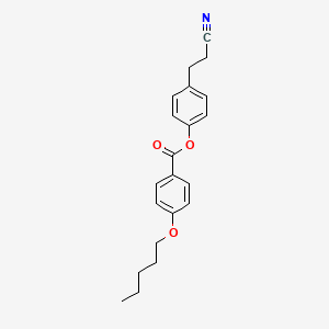 4-(2-Cyanoethyl)phenyl 4-(pentyloxy)benzoate