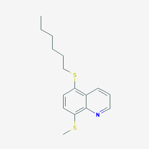 5-(Hexylsulfanyl)-8-(methylsulfanyl)quinoline