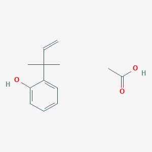 Acetic acid;2-(2-methylbut-3-en-2-yl)phenol