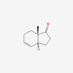 molecular formula C10H14O B14618414 (3aR,7aS)-7a-Methyl-2,3,3a,6,7,7a-hexahydro-1H-inden-1-one CAS No. 57404-96-3