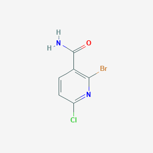 molecular formula C6H4BrClN2O B1461842 2-溴-6-氯烟酰胺 CAS No. 1805519-17-8