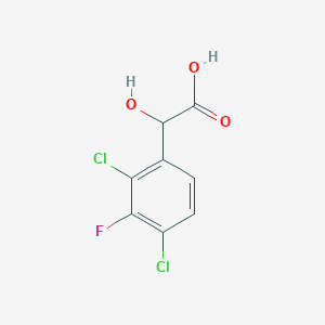 molecular formula C8H5Cl2FO3 B1461844 2,4-Dichloro-3-fluoromandelic acid CAS No. 1805478-88-9