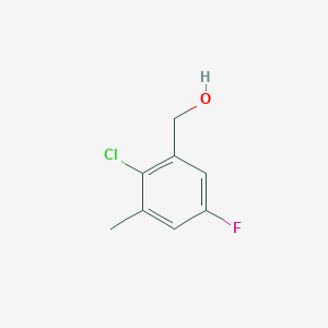 molecular formula C8H8ClFO B1461846 (2-Chloro-5-fluoro-3-methylphenyl)methanol CAS No. 1807237-14-4