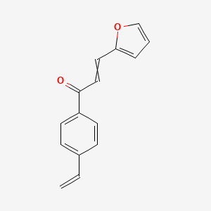 1-(4-Ethenylphenyl)-3-(furan-2-yl)prop-2-en-1-one