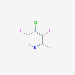 molecular formula C6H4ClI2N B1461847 4-氯-3,5-二碘-2-甲基吡啶 CAS No. 1216000-60-0