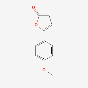 molecular formula C11H10O3 B14618478 5-(4-Methoxyphenyl)furan-2(3h)-one CAS No. 5049-54-7