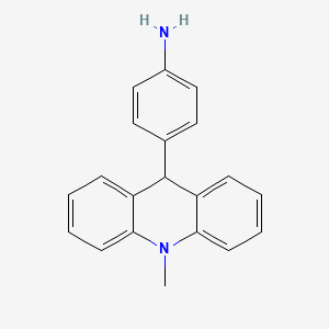 Benzenamine, 4-(9,10-dihydro-10-methyl-9-acridinyl)-