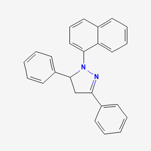 1-(Naphthalen-1-yl)-3,5-diphenyl-4,5-dihydro-1H-pyrazole