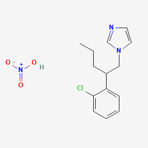 1-[2-(2-Chlorophenyl)pentyl]imidazole;nitric acid