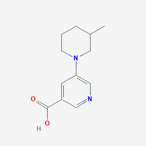 molecular formula C12H16N2O2 B1461851 5-(3-Methylpiperidin-1-yl)nicotinic acid CAS No. 2060061-78-9