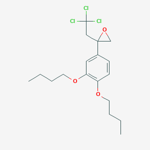 2-(3,4-Dibutoxyphenyl)-2-(2,2,2-trichloroethyl)oxirane