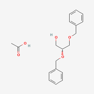 acetic acid;(2R)-2,3-bis(phenylmethoxy)propan-1-ol