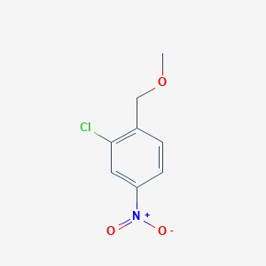 molecular formula C8H8ClNO3 B1461857 2-Chloro-1-(methoxymethyl)-4-nitrobenzene CAS No. 1803562-15-3