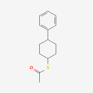 1-[(4-Phenylcyclohexyl)sulfanyl]ethan-1-one