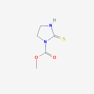 molecular formula C5H8N2O2S B14618661 Methyl 2-sulfanylideneimidazolidine-1-carboxylate CAS No. 59863-98-8