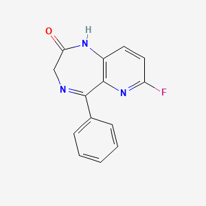 7-Fluoro-5-phenyl-1,3-dihydro-2H-pyrido[3,2-e][1,4]diazepin-2-one