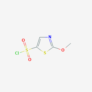 molecular formula C4H4ClNO3S2 B1461869 2-Methoxy-1,3-thiazole-5-sulfonyl chloride CAS No. 1803608-63-0