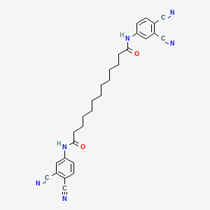 N~1~,N~13~-Bis(3,4-dicyanophenyl)tridecanediamide