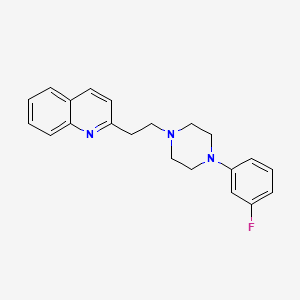 Quinoline, 2-(2-(4-(3-fluorophenyl)-1-piperazinyl)ethyl)-