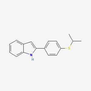 2-{4-[(Propan-2-yl)sulfanyl]phenyl}-1H-indole