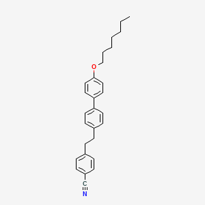 4-{2-[4'-(Heptyloxy)[1,1'-biphenyl]-4-yl]ethyl}benzonitrile