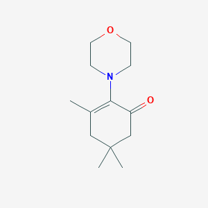 molecular formula C13H21NO2 B14618711 3,5,5-Trimethyl-2-(morpholin-4-yl)cyclohex-2-en-1-one CAS No. 57696-90-9