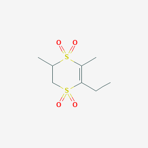 5-Ethyl-2,6-dimethyl-2,3-dihydro-1lambda~6~,4lambda~6~-dithiine-1,1,4,4-tetrone