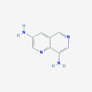 molecular formula C8H8N4 B1461873 1,6-Naphthyridine-3,8-diamine CAS No. 1864060-88-7